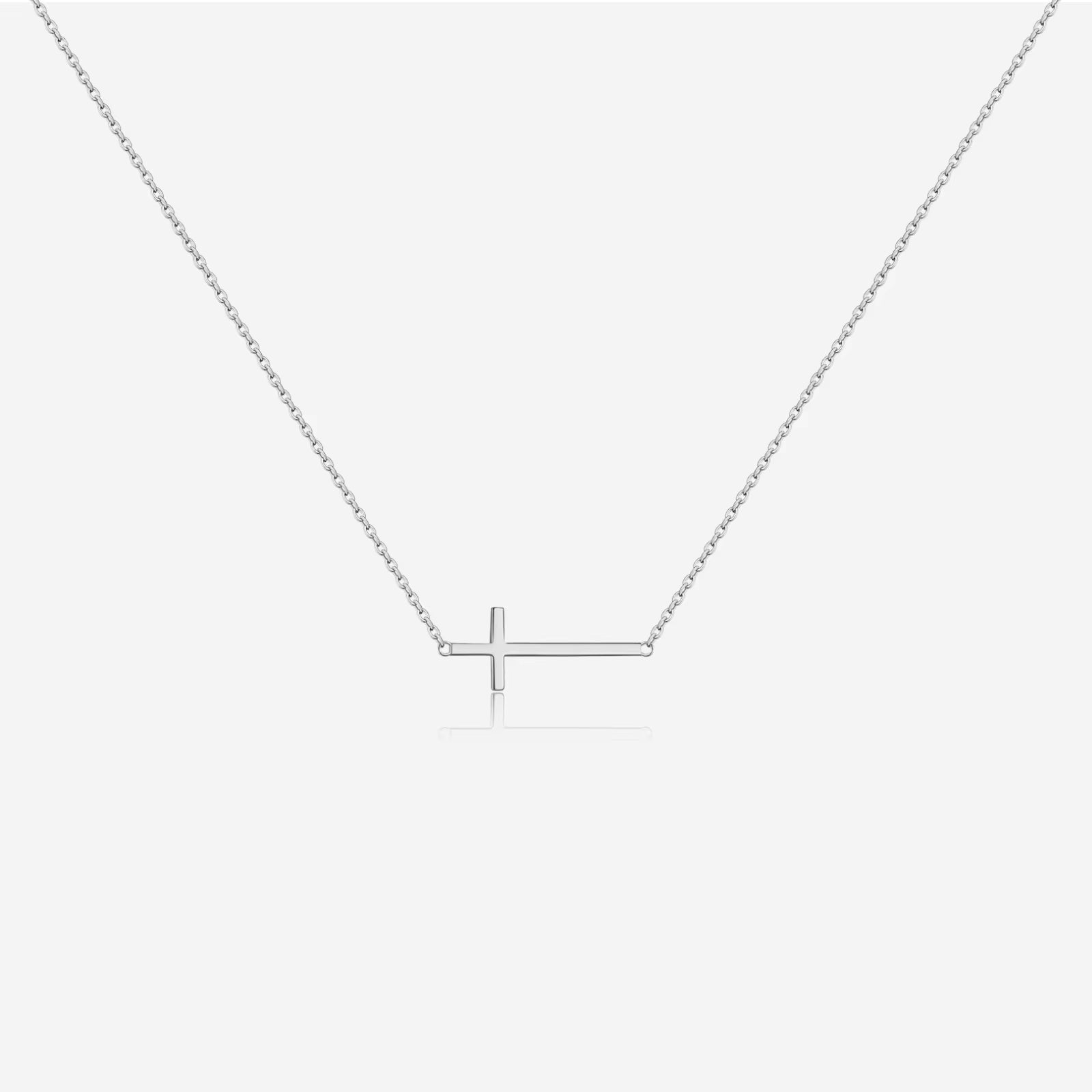 Puregrace™ 925 Sterling Silver Cross Necklace – Timeless Elegance, Redefined
